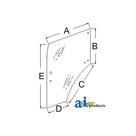 A & I Products Glass, Door; LH 66" x46" x5" A-87523291